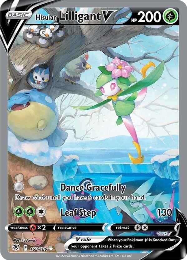 Hisuian Lilligant V (Alternate Full Art) 163/189 Holofoil SWSH10: Astral Radiance