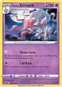 Hisuian Zoroark | 076/196 | Holofoil | SWSH11: Lost Origin Hisuian Zoroark | 076/196 | Holofoil | SWSH11: Lost Origin