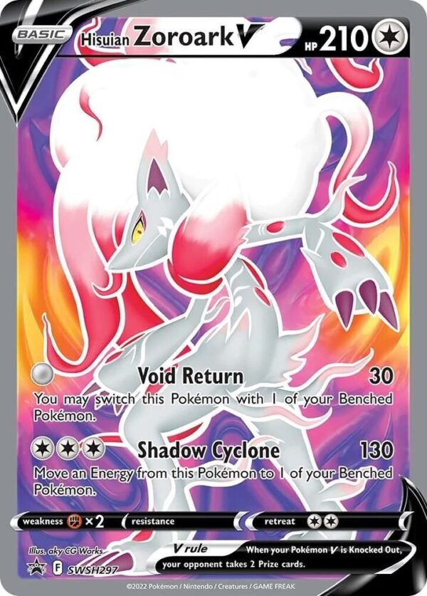 Hisuian Zoroark V SWSH297 Holofoil SWSH: Sword & Shield Promo Cards Hisuian Zoroark V SWSH297 Holofoil SWSH: Sword & Shield Promo Cards