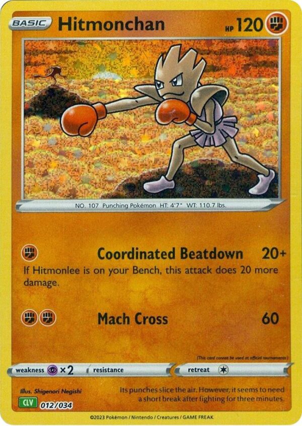 Hitmonchan 012/034 Holofoil Trading Card Game Classic