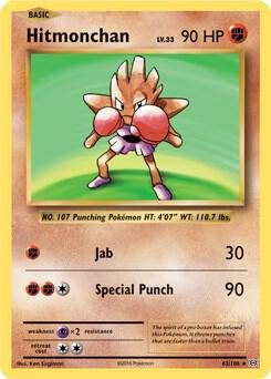 Hitmonchan 62/108 (XY Evolutions) 062/108 Normal Deck Exclusives