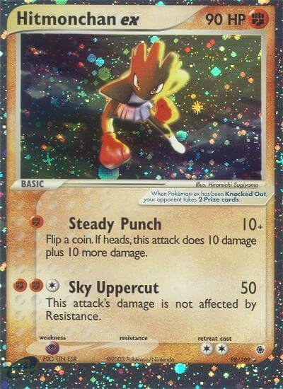 Hitmonchan ex 98/109 Holofoil Ruby and Sapphire