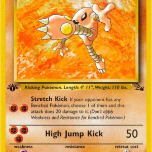 Hitmonlee (22) 22/62 1st Edition Fossil Hitmonlee (22) 22/62 1st Edition Fossil