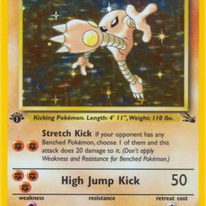 Hitmonlee (7) 07/62 Unlimited Holofoil Fossil