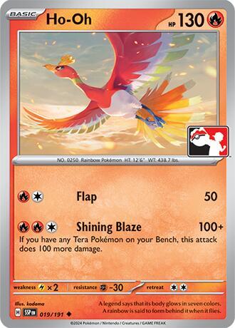 Ho-Oh 019/191 Normal Prize Pack Series Cards