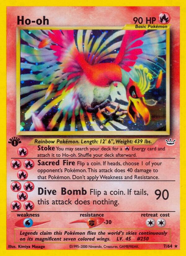 Ho-oh (7) 07/64 Unlimited Holofoil Neo Revelation