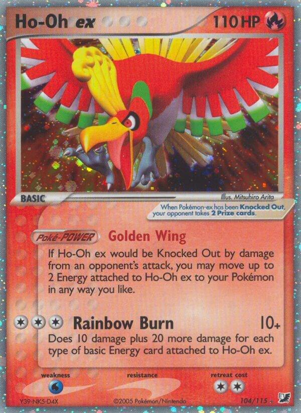 Ho-Oh ex 104/115 Holofoil Unseen Forces