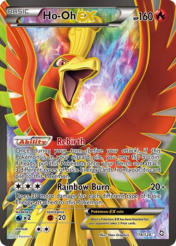 Ho-Oh Ex (119 Full Art) 119/124 Holofoil Dragons Exalted Ho-Oh Ex (119 Full Art) 119/124 Holofoil Dragons Exalted