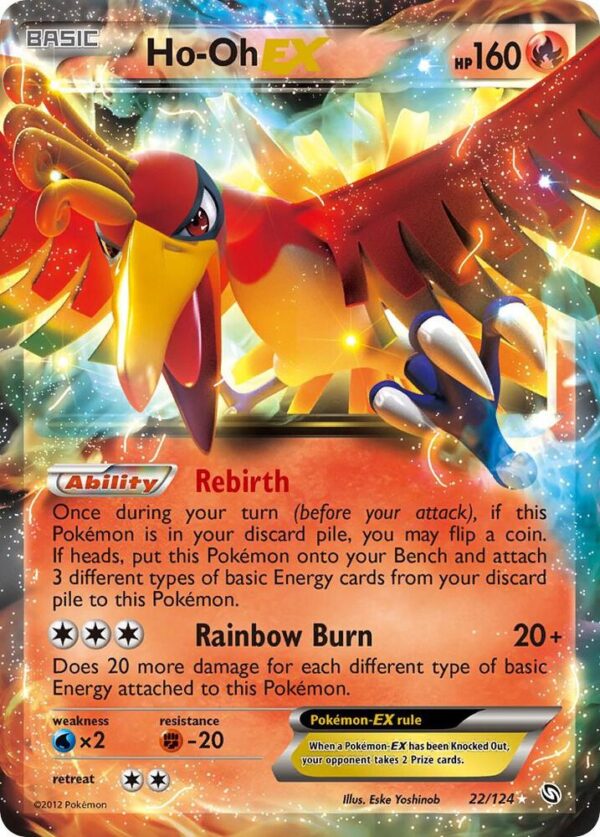 Ho-Oh EX 22/124 Holofoil Dragons Exalted