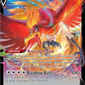 Ho-Oh V 140/195 Holofoil SWSH12: Silver Tempest