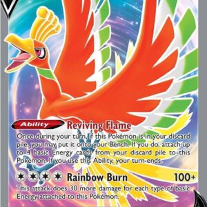 Ho-Oh V (Full Art) 187/195 Holofoil SWSH12: Silver Tempest Ho-Oh V (Full Art) 187/195 Holofoil SWSH12: Silver Tempest