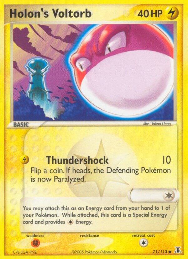 Holon’s Voltorb 71/113 Reverse Holofoil Delta Species