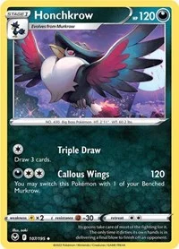 Honchkrow | 107/195 | Reverse Holofoil | SWSH12: Silver Tempest