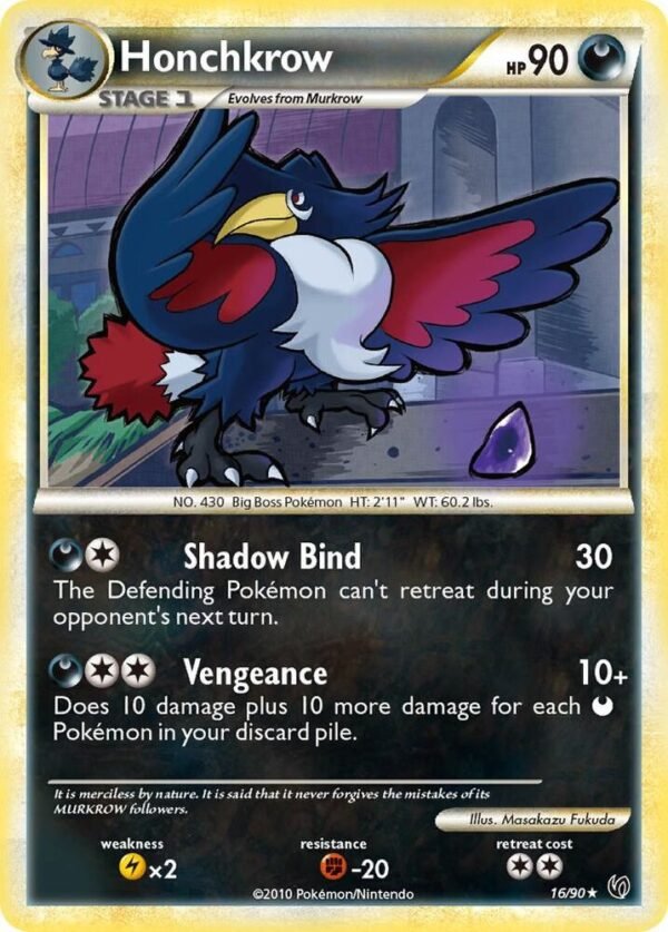 Honchkrow (16) 16/90 Reverse Holofoil Undaunted