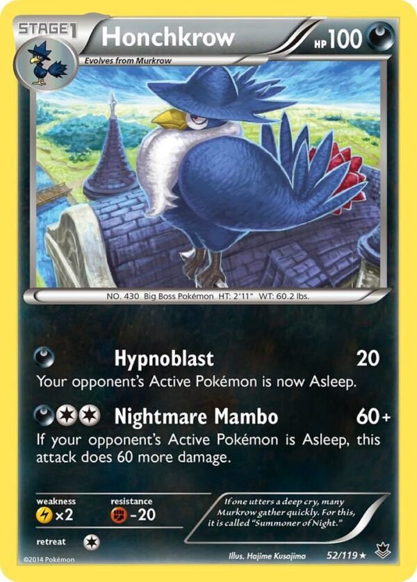 Honchkrow 52/119 Normal XY – Phantom Forces