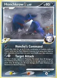 Honchkrow G | 77/127 | Reverse Holofoil | Platinum
