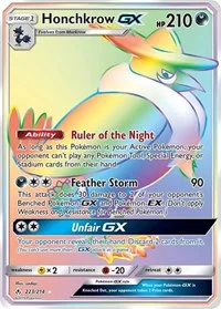 Honchkrow GX (Secret) | 223/214 | Holofoil | SM - Unbroken Bonds