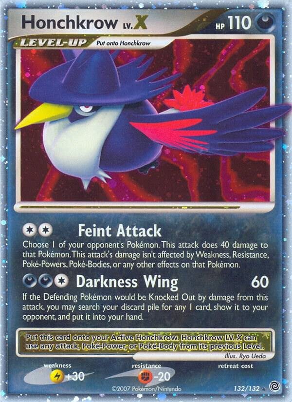 Honchkrow LV.X 132/132 Holofoil Secret Wonders Honchkrow LV.X 132/132 Holofoil Secret Wonders