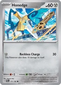 Honedge | 131/182 | Reverse Holofoil | SV04: Paradox Rift Honedge | 131/182 | Reverse Holofoil | SV04: Paradox Rift