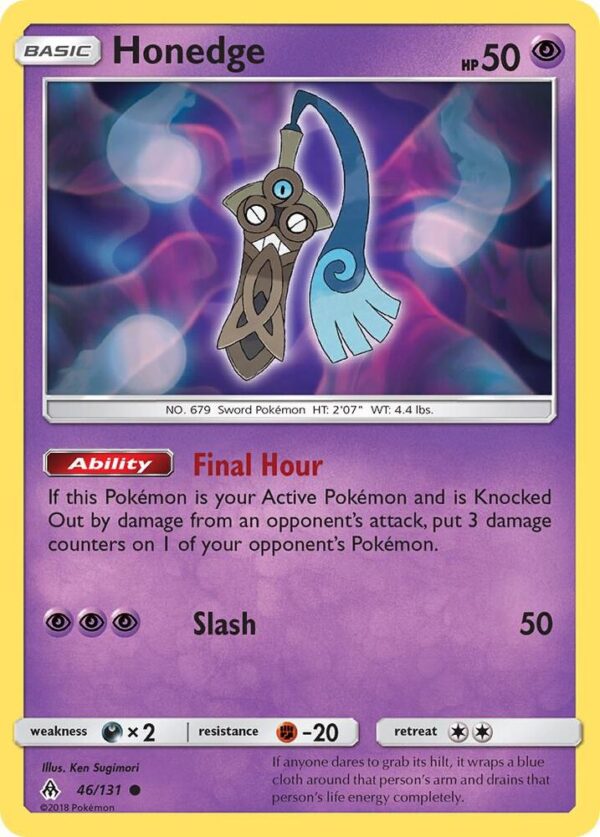 Honedge (46) 46/131 Normal SM – Forbidden Light