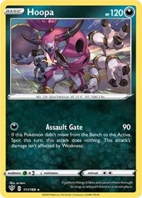Hoopa | 111/189 | Reverse Holofoil | SWSH03: Darkness Ablaze