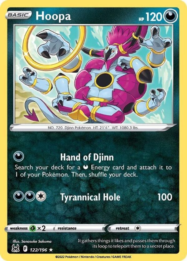 Hoopa 122/196 Normal SWSH11: Lost Origin