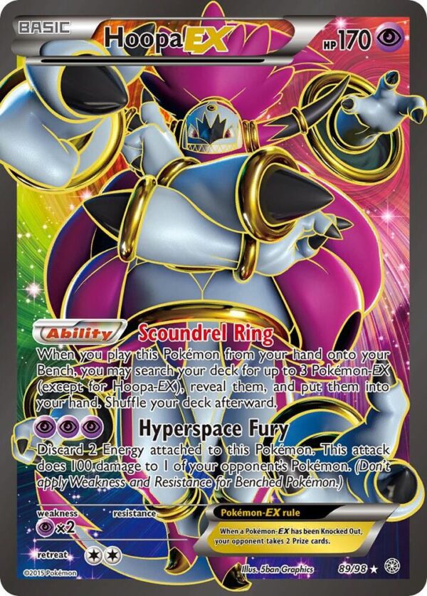 Hoopa EX (89 Full Art) 89/98 Holofoil XY – Ancient Origins Hoopa EX (89 Full Art) 89/98 Holofoil XY – Ancient Origins