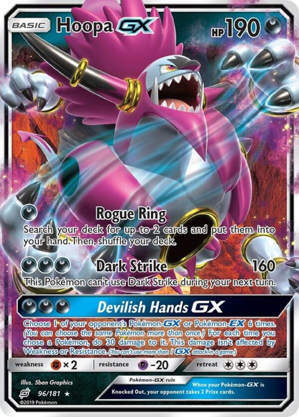 Hoopa GX 96/181 Holofoil SM – Team Up Hoopa GX 96/181 Holofoil SM – Team Up