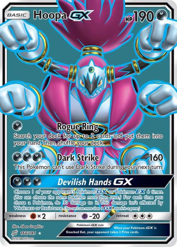 Hoopa GX (Full Art) 166/181 Holofoil SM – Team Up Hoopa GX (Full Art) 166/181 Holofoil SM – Team Up