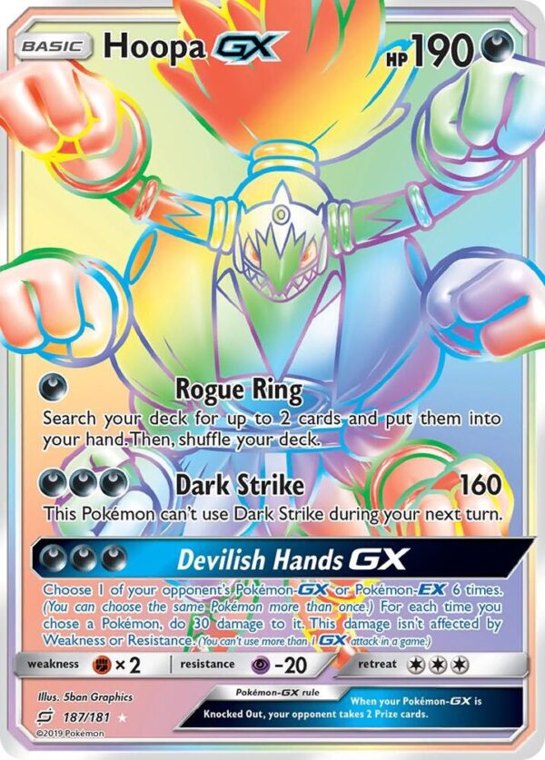 Hoopa GX (Secret) 187/181 Holofoil SM – Team Up