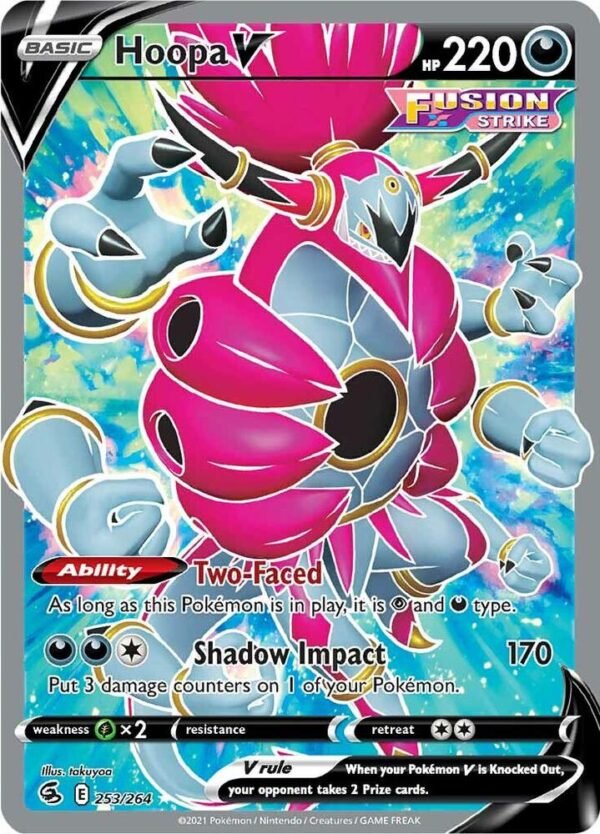 Hoopa V (Full Art) 253/264 Holofoil SWSH08: Fusion Strike