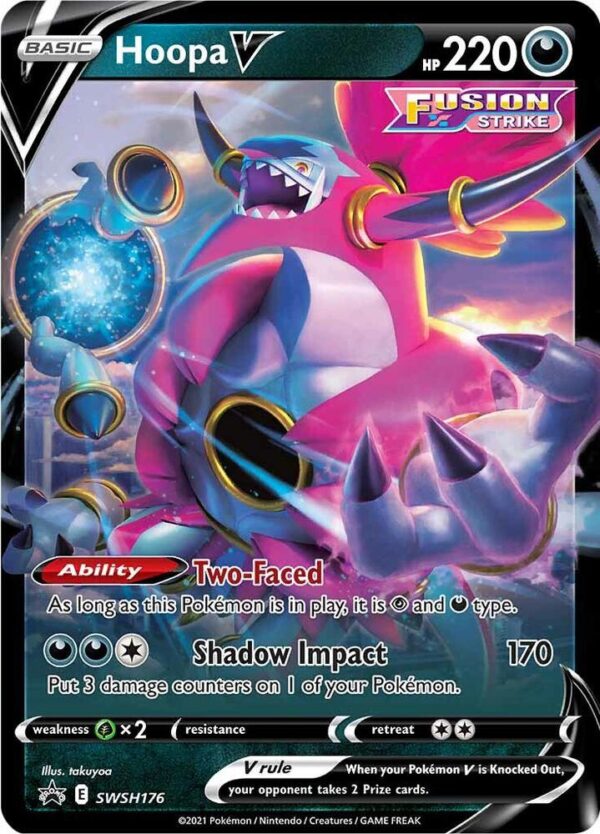 Hoopa V SWSH176 Holofoil SWSH: Sword & Shield Promo Cards Hoopa V SWSH176 Holofoil SWSH: Sword & Shield Promo Cards