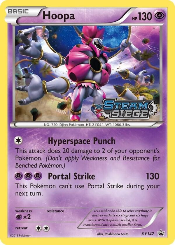 Hoopa (XY Steam Siege Prerelease) XY147 Holofoil XY Promos Hoopa (XY Steam Siege Prerelease) XY147 Holofoil XY Promos