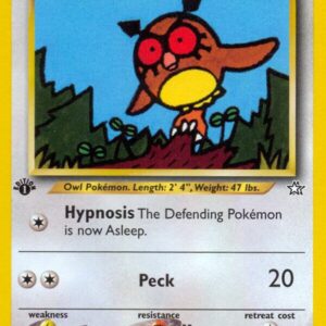 Hoothoot 060/111 1st Edition Neo Genesis Hoothoot 060/111 1st Edition Neo Genesis