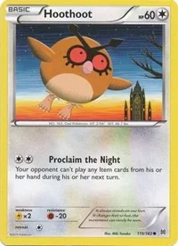 Hoothoot | 119/162 | Reverse Holofoil | XY - BREAKthrough