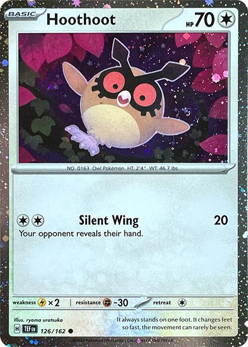 Hoothoot 126 (Cosmos Holo) 126/162 Holofoil SV: Scarlet & Violet Promo Cards
