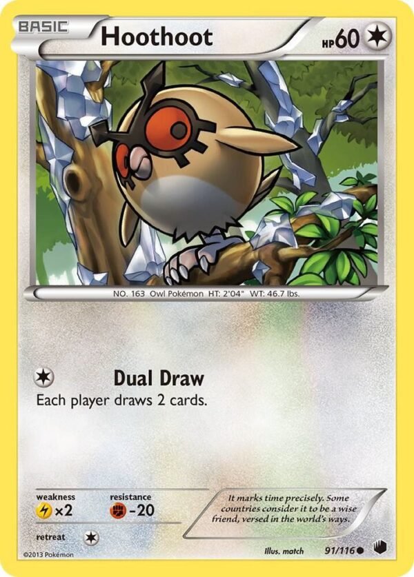 Hoothoot 91/116 Normal Plasma Freeze Hoothoot 91/116 Normal Plasma Freeze