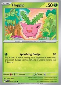 Hoppip | 001/193 | Reverse Holofoil | SV02: Paldea Evolved Hoppip | 001/193 | Reverse Holofoil | SV02: Paldea Evolved