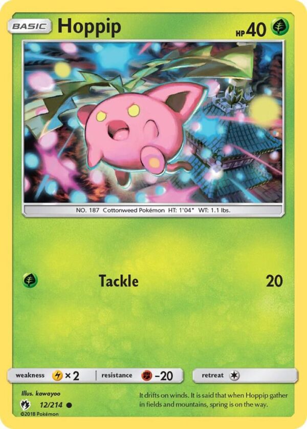 Hoppip (12) 12/214 Reverse Holofoil SM – Lost Thunder Hoppip (12) 12/214 Reverse Holofoil SM – Lost Thunder