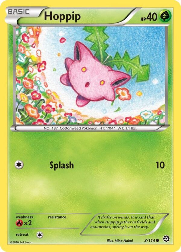 Hoppip 3/114 Reverse Holofoil XY – Steam Siege Hoppip 3/114 Reverse Holofoil XY – Steam Siege