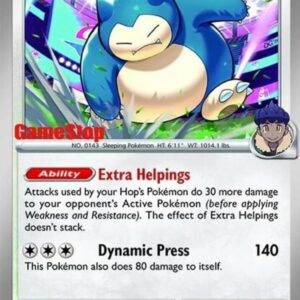 Hop’s Snorlax 117/159 (GameStop) (Cosmos Holo) Holofoil Miscellaneous Cards & Products