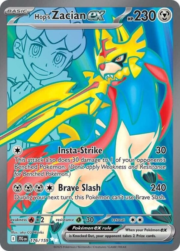 Hop’s Zacian ex 176/159 Holofoil SV09: Journey Together