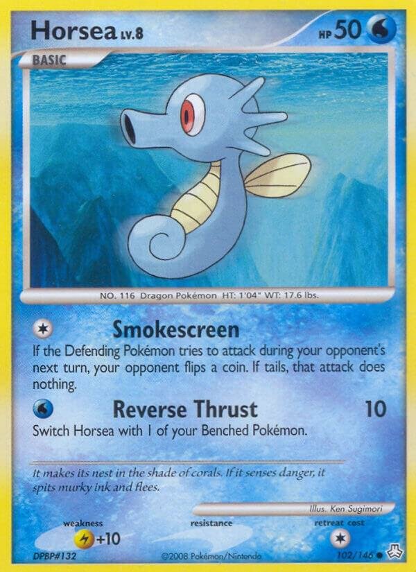 Horsea 102/146 Reverse Holofoil Legends Awakened Horsea 102/146 Reverse Holofoil Legends Awakened