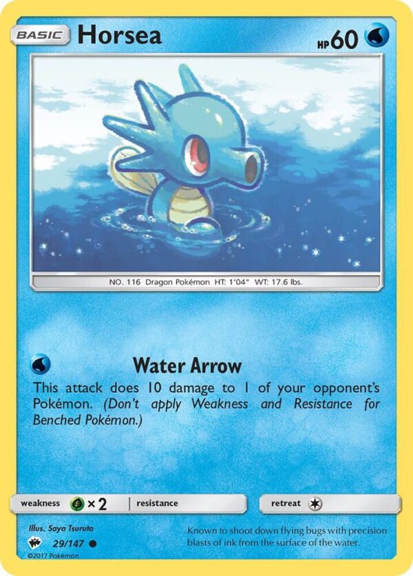 Horsea 29/147 Normal SM – Burning Shadows Horsea 29/147 Normal SM – Burning Shadows