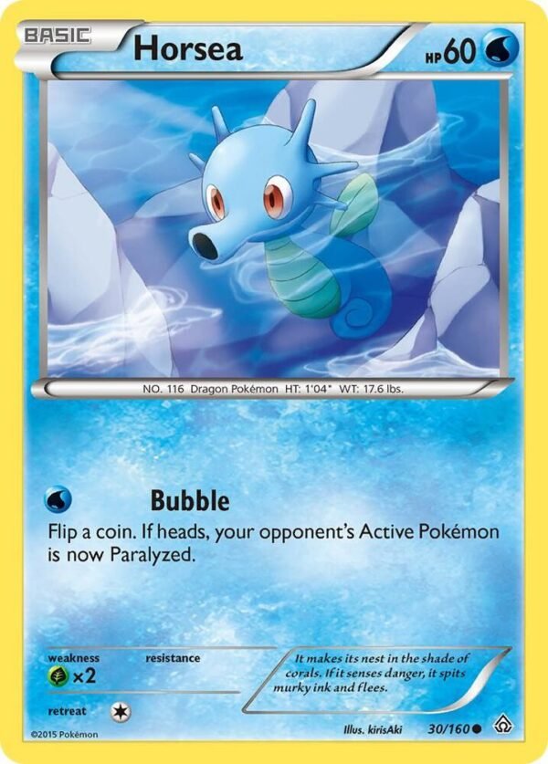 Horsea 30/160 Reverse Holofoil XY – Primal Clash