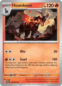 Houndoom | 008/064 | Reverse Holofoil | SV: Shrouded Fable