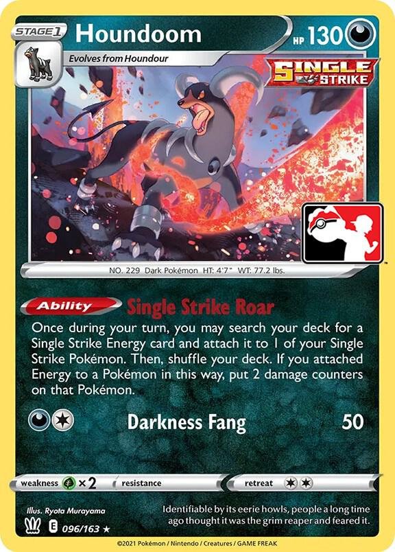 Houndoom 096/163 Normal Prize Pack Series Cards Houndoom 096/163 Normal Prize Pack Series Cards