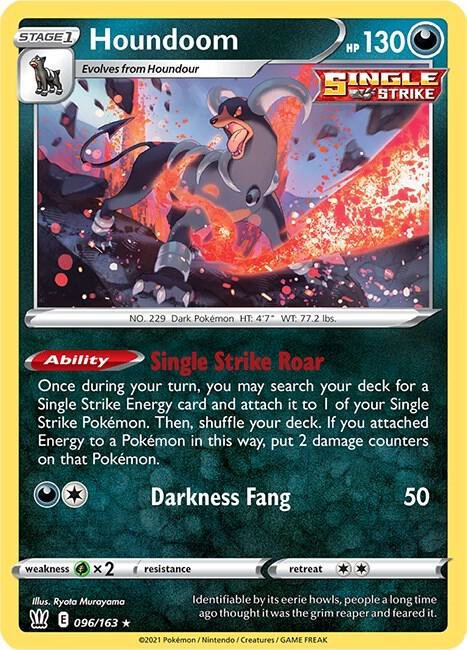 Houndoom 096/163 Reverse Holofoil SWSH05: Battle Styles