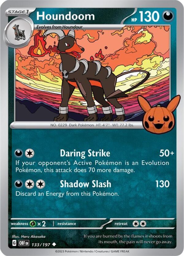 Houndoom 133/197 Normal Trick or Trade BOOster Bundle 2024