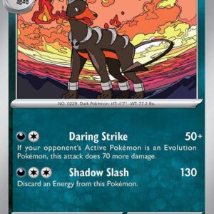 Houndoom 133/197 Reverse Holofoil SV03: Obsidian Flames